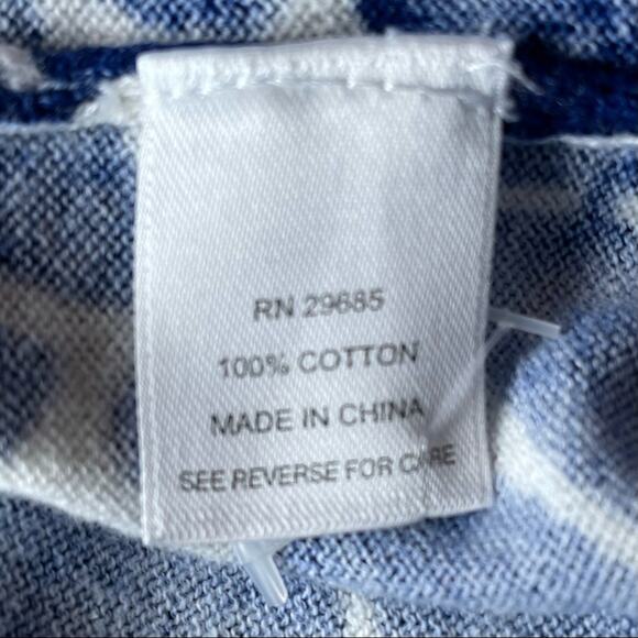 PENDLETON PREPPY CARDIGAN ANIMAL GARAFFE PRINT SWEATER BLUE M - Picture 3 of 5